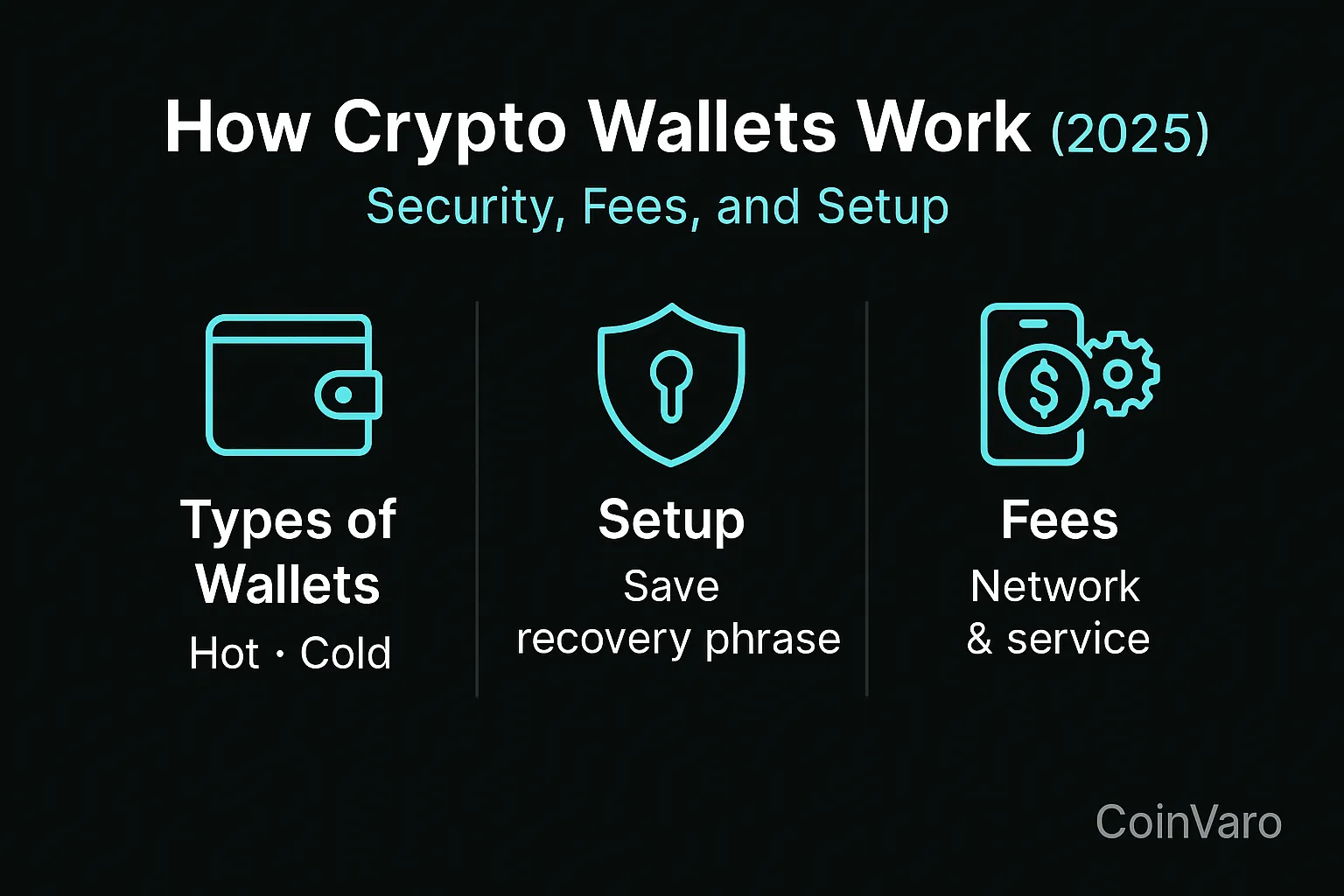 Infographic for crypto wallet basics